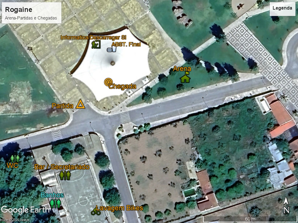 Rogaine Arena partidas e chegadas